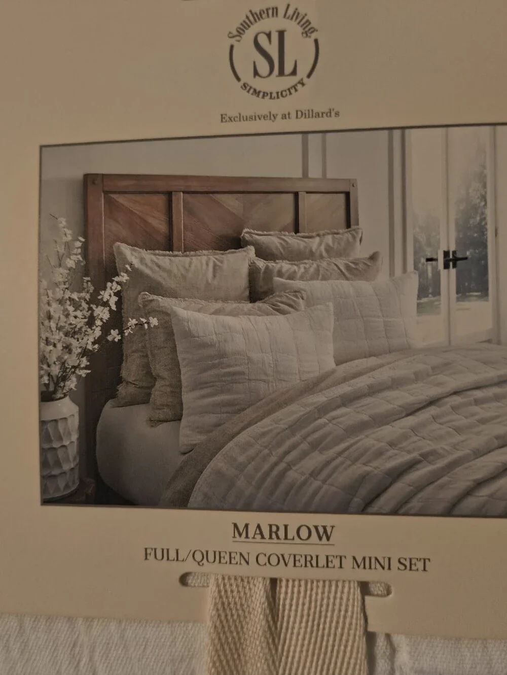 Southern Living White Marlow Coverlet Mini Set - Classic Quilted Bedding